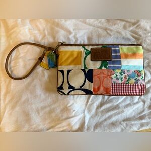 Coach Colorful Patchwork Wristlet
